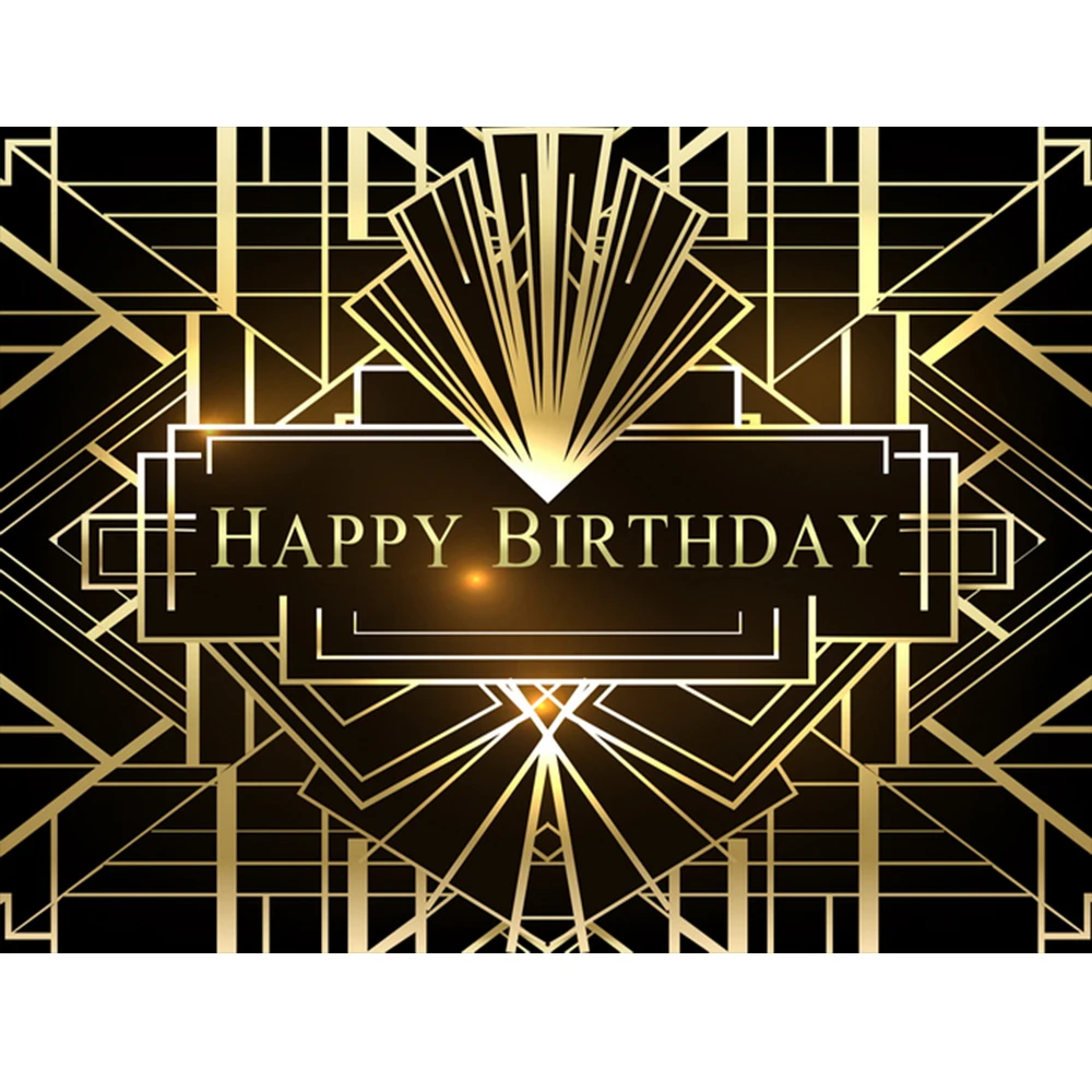 

The Great Gatsby Photography Backdrops Gatsby Happy Birthday Party Banner Decoration photo background Studio Shoots