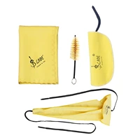 saxophone sax cleaning care kit 3pcs cleaning cloth mouthpiece brush musical instrument maintenance tool