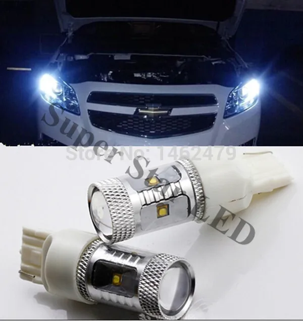

Pair LED Marker Bulb Clearance Lamp Daytime Running Lights DRL 7443 W21/5W For Chevrolet Malibu BUICK Opel Astra XT Encore