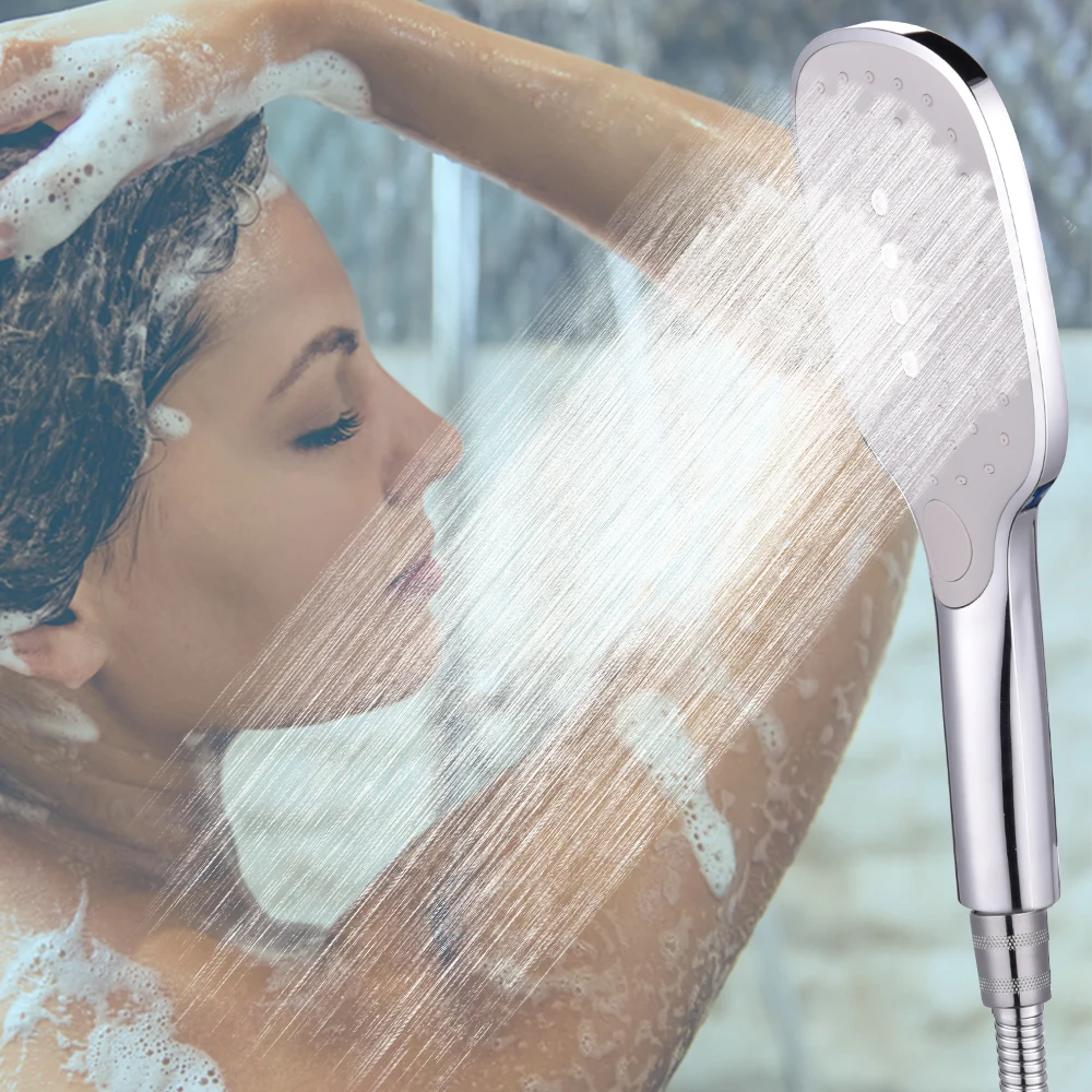 Насадка для душа регулируемая 3 режима высокого давления ручной экономии воды