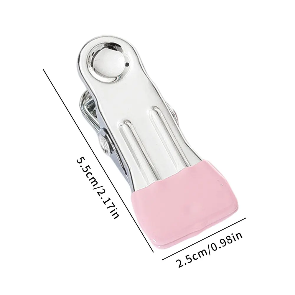 

30 Pcs Metal Multifunctional Clothes Pins Windproof Antiskid Metal Clothes Clips Non-Slip Clothes Drying Hanger Clips Storage