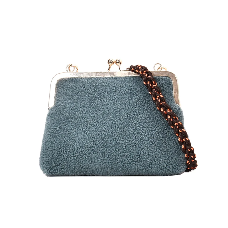 Маленькая шерстяная вечерняя сумка для ужина новинка 2019 Модный женский клатч