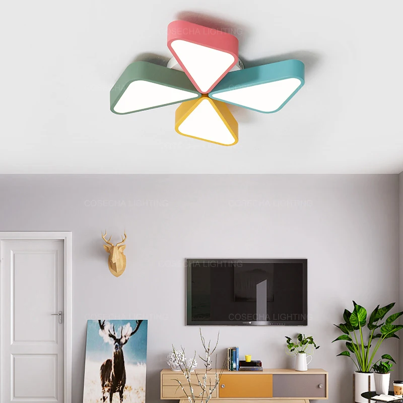 Детский светодиодный потолочный светильник для детской комнаты ветряная