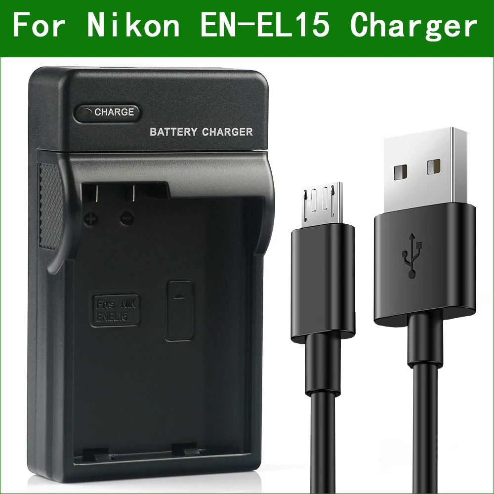

EN-EL15 ENEL15 EN EL15 EN-EL15a EN-EL15b EN-EL15e MH-25 Digital Camera Battery Charger For Nikon D500 D600 D610 D750 D780 Z6 Z7