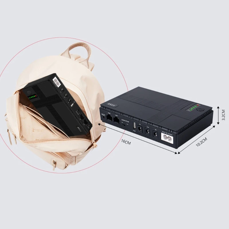 DC 5V—12V Mini UPS Battery Backup Portable Uninterruptible Power Supply for Wifi Router Modem Security Camera | Обустройство дома