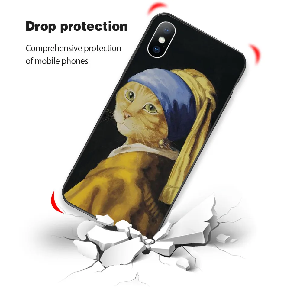 Lovebay художественный абстрактный чехол для телефона iPhone X XR XS Max 11 Pro Max 8 7 6 6s Plus Мягкий ТПУ силиконовый чехол с животным принтом