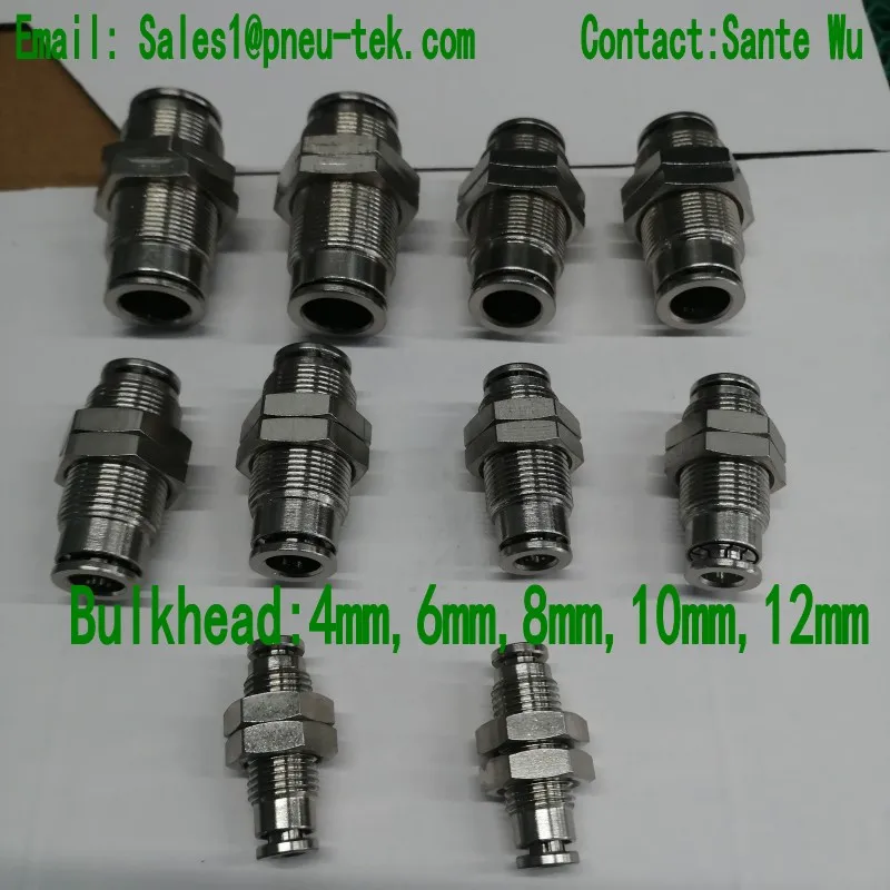 Mpm4mmперегородка нажимные фитинги БЫСТРОРАЗЪЕМНАЯ муфта пневматические латунные