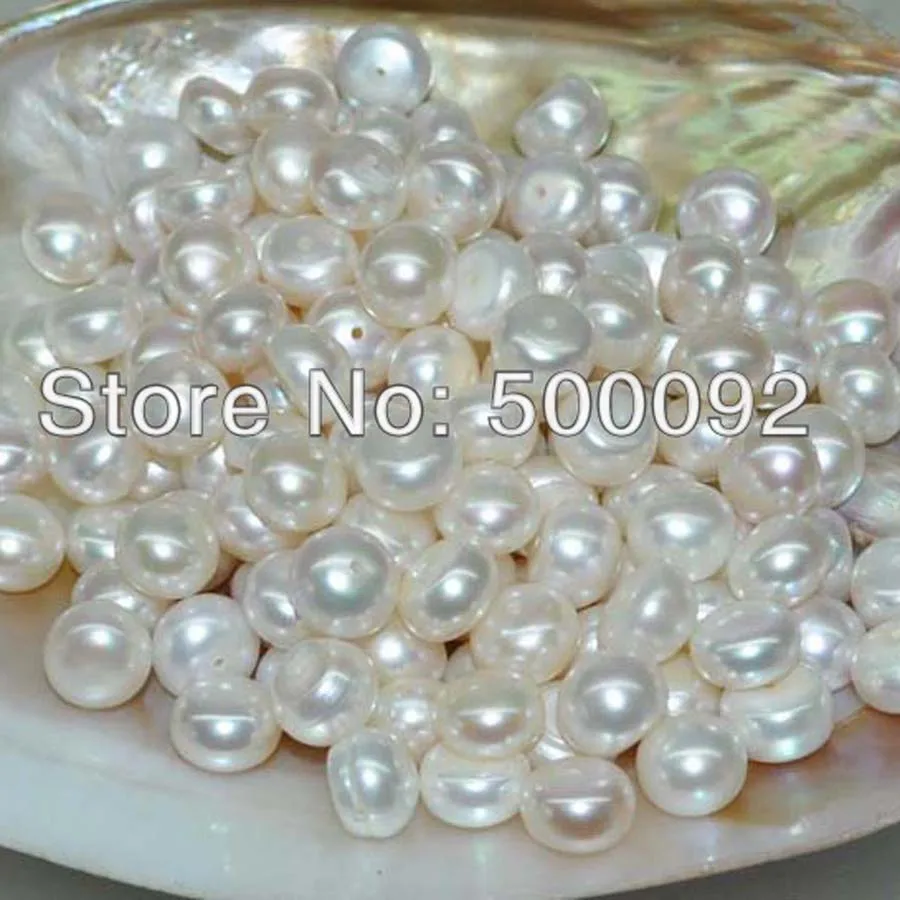 Партия 100 шт. 9 5 10 мм полупросверленные с пресноводной жемчужиной|pearl snap button|pearl