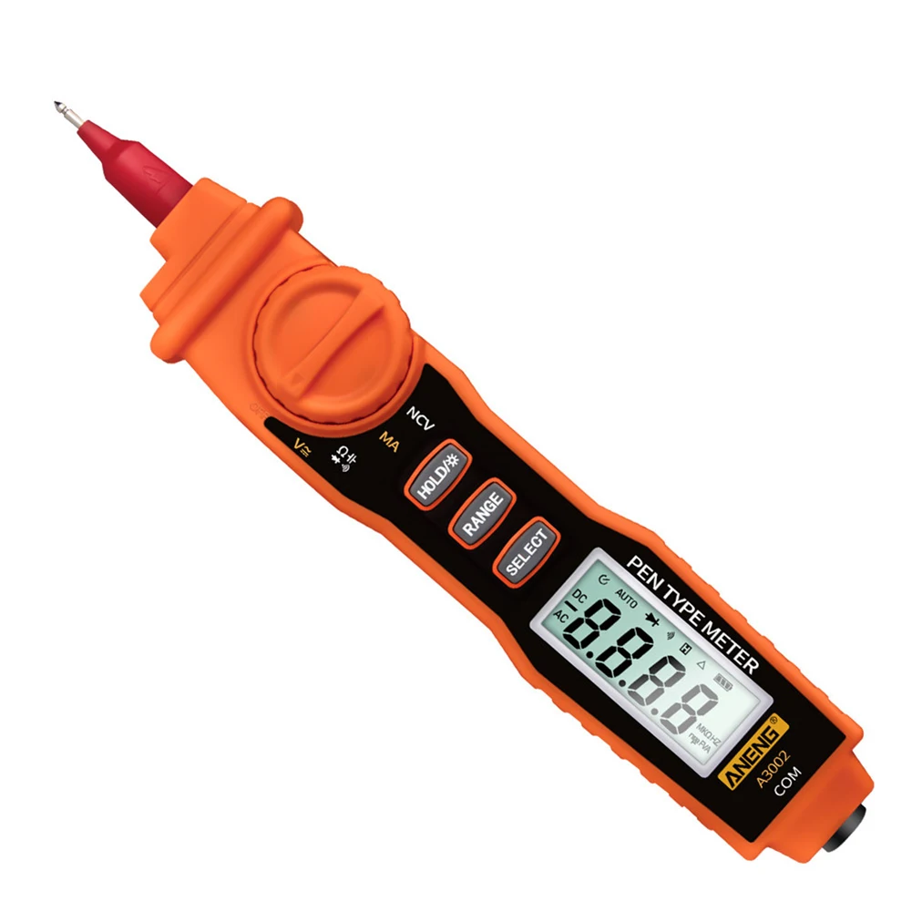 

A3002 Digital Multimeter Pen Type 4000 Counts with Non Contact AC/DC Voltage Resistance Diode Continuity Handheld Tester Tool