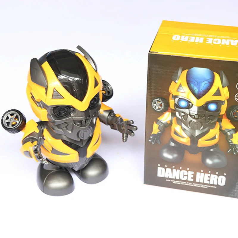 Bumblebee Lanpulux Железный Человек Робот Детская лампа Marvel светодиодный светильник s музыка танец детский ночной Светильник s креативный светильник - Испускаемый цвет: Bumblebee