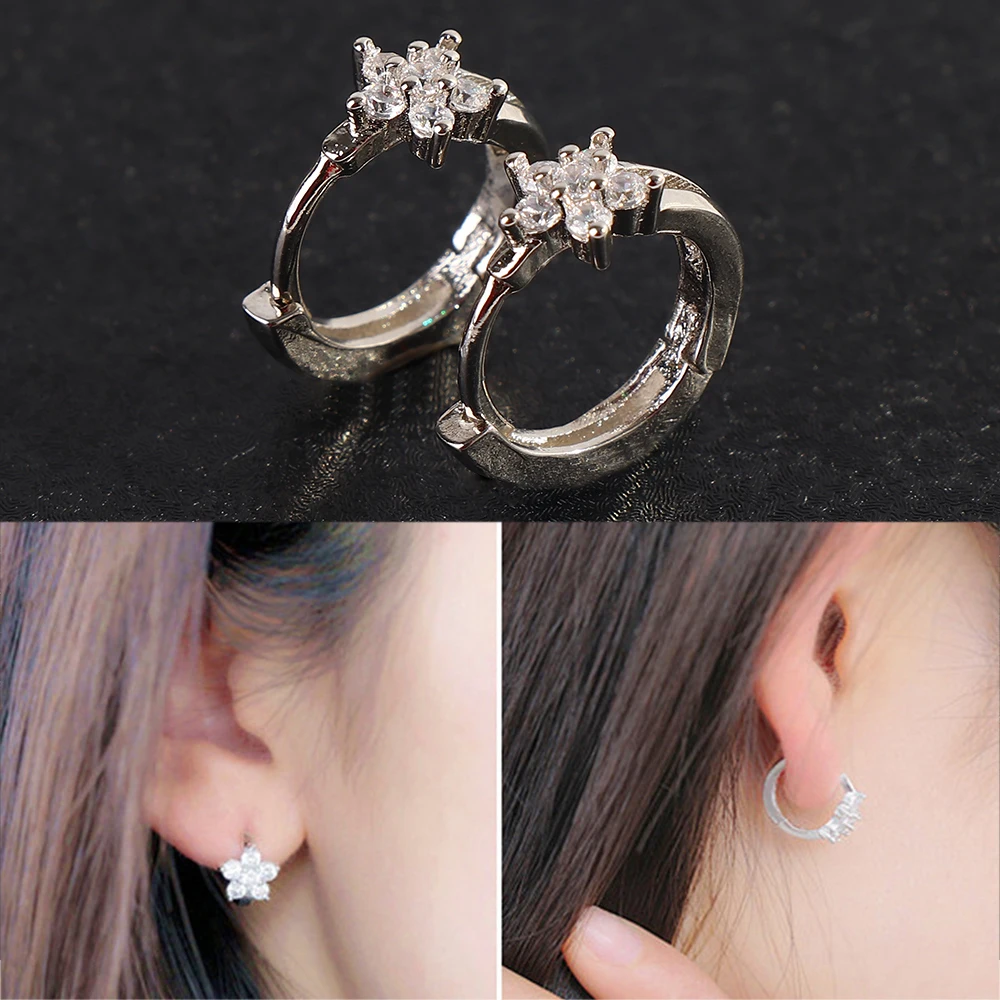 Роскошные классические украшения в виде снежинок для женщин|Серьги-гвоздики| |