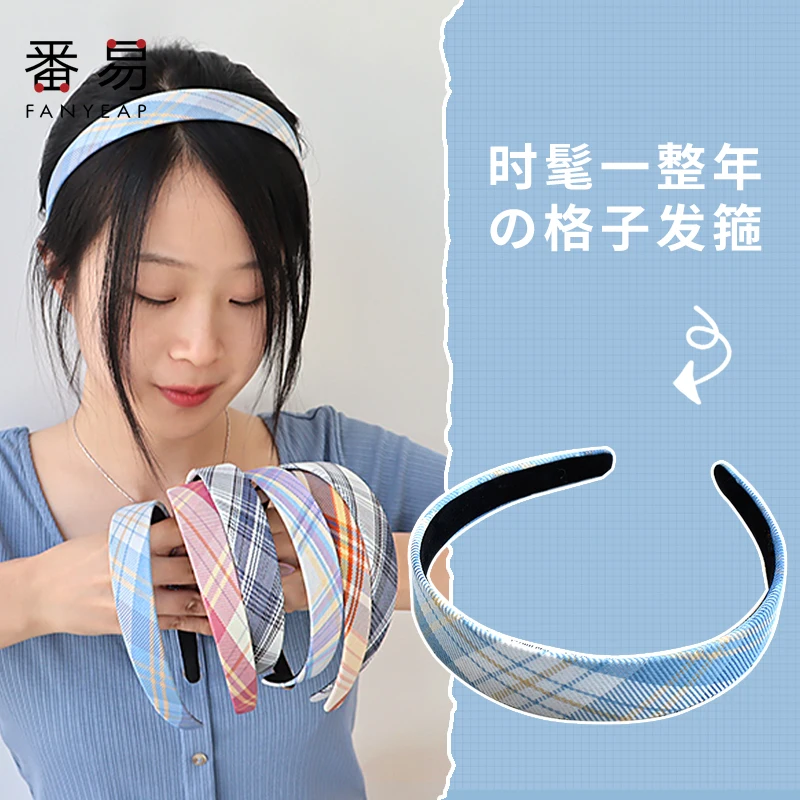 

BM Plaid Scrunchies For Women Chiffon Oversize Scrunchy Solid Scrunchies Fabrics Hair Bands Girls Hair Accessories