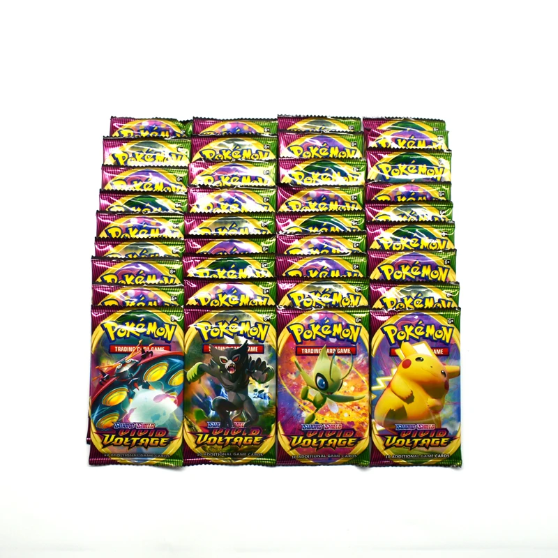 Juego de cartas de Pok&eacute;mon para ni&ntilde;os, Cartas coleccionables de Pikachu Mewtwo, cartas de Pok&eacute;mon de 9 Uds./1 bolsa-1