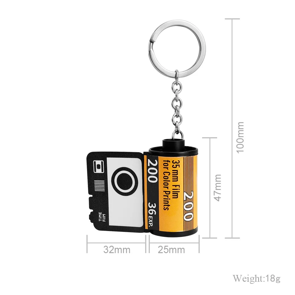 

10pcs Photos Film Roll keychain Couple Gifts DIY Photo Text Albums Cover Keyrings Custom Memorial Mother's Day Lover Present
