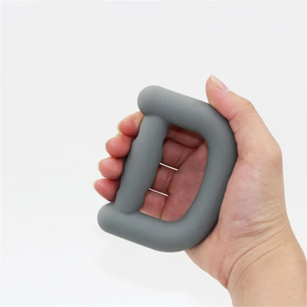 

Silica Gel Hand Trainer Grip Portable Hand Grip Gripping D Shape Ring Carpal Expander Strength Trainer Stress Ring
