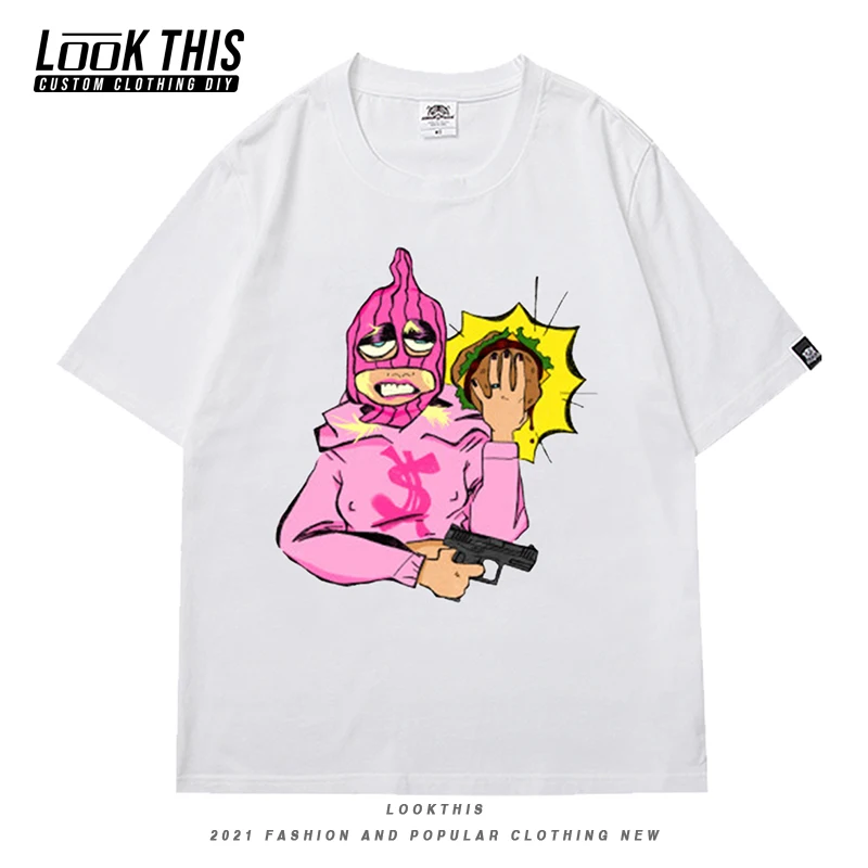 

2021 Y2K Print Loose T-Shirt Tops Fun Chic E Girl T Shirt 90s Punk Womens Summer T Shirts Harajuku Cute Girls Short-sleeve