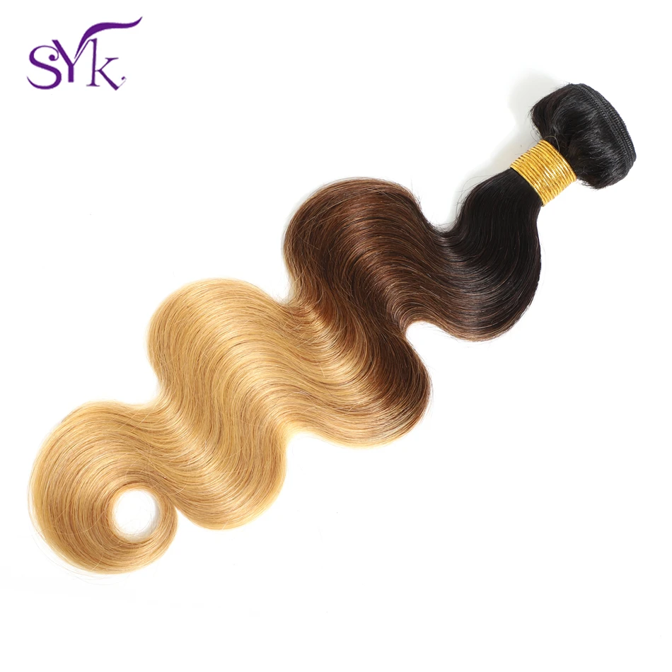 SYK волос эффектом деграде (переход от темного к бразильские человеческие волосы
