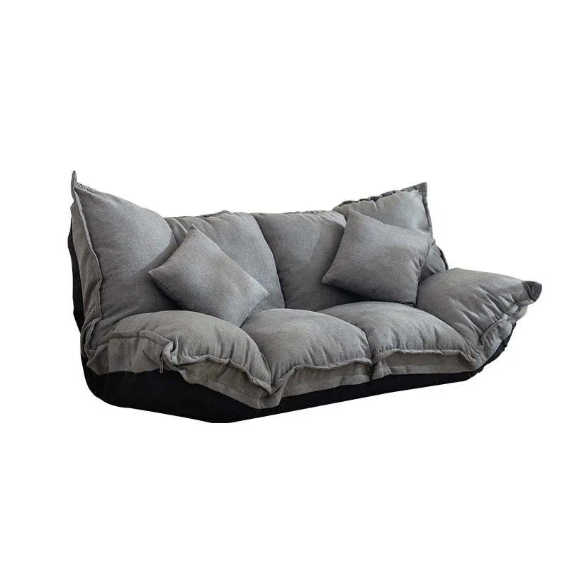 Lazy couch single double tatami bedroom small apartment folding sofa bed net red cute |