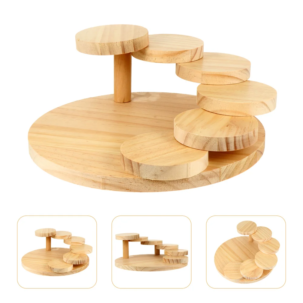 

1pc Sashimi Plate Creative Wooden Rotating Sushi Tray Meat Plate for Restaurant