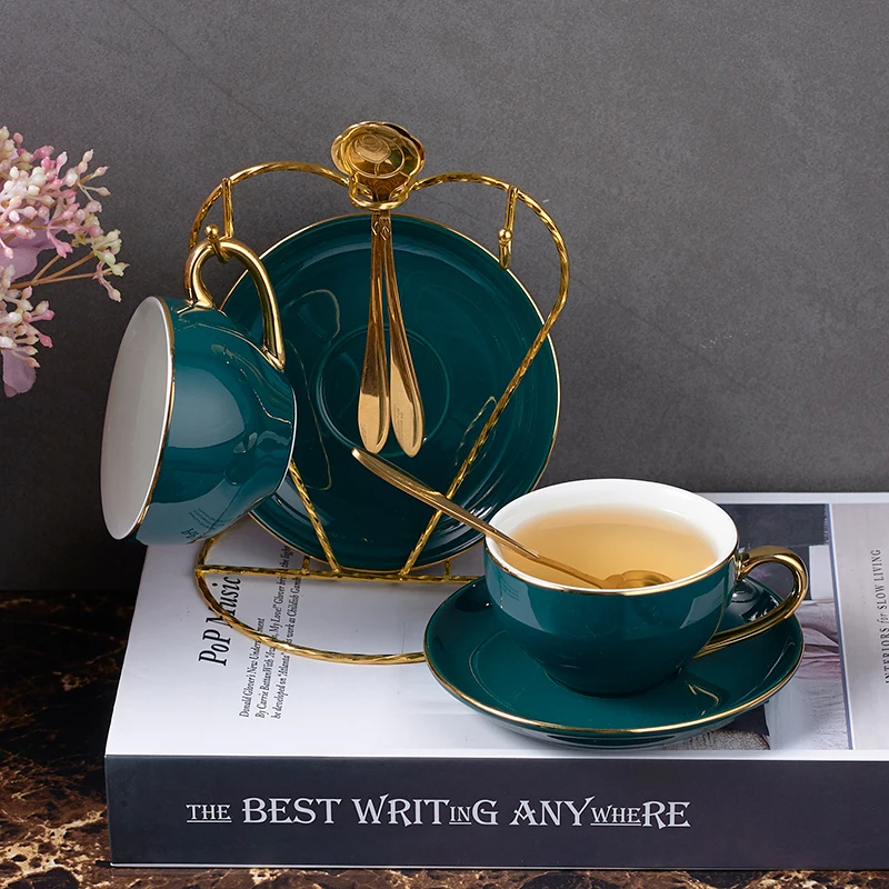 

Nordic Ceramic Tea Set Porcelain Scented Tea Cup Pot with Candler Strainer Floral Teapot Set Cafe Mug Teatime Coffee Cup Teacup