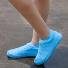 Многоразовые водонепроницаемые силиконовые чехлы для обуви Нескользящие резиновые сапоги для женщин и мужчин, Защитные чехлы для обуви для использования в помещении, на улице, в кемпинге
