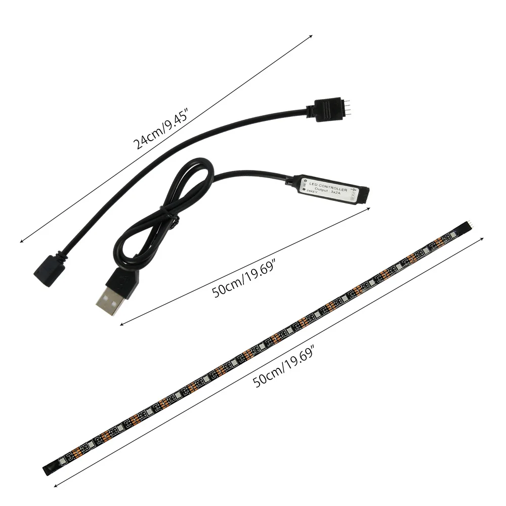 

USB , IP65 5050 RGB gting PC