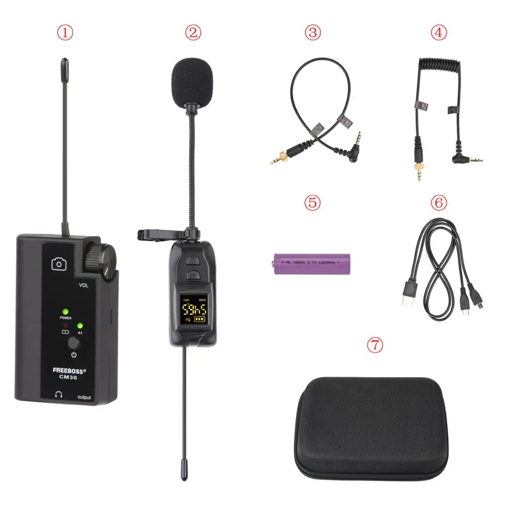 Freeboss CM30 портативный 3 5 мм штекер мех ветровое стекло Vlog интервью смартфон DSLR