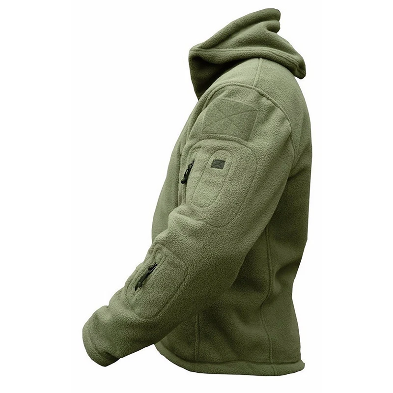 Тактическая куртка Softshell мужское теплое флисовое военное зимнее уличное