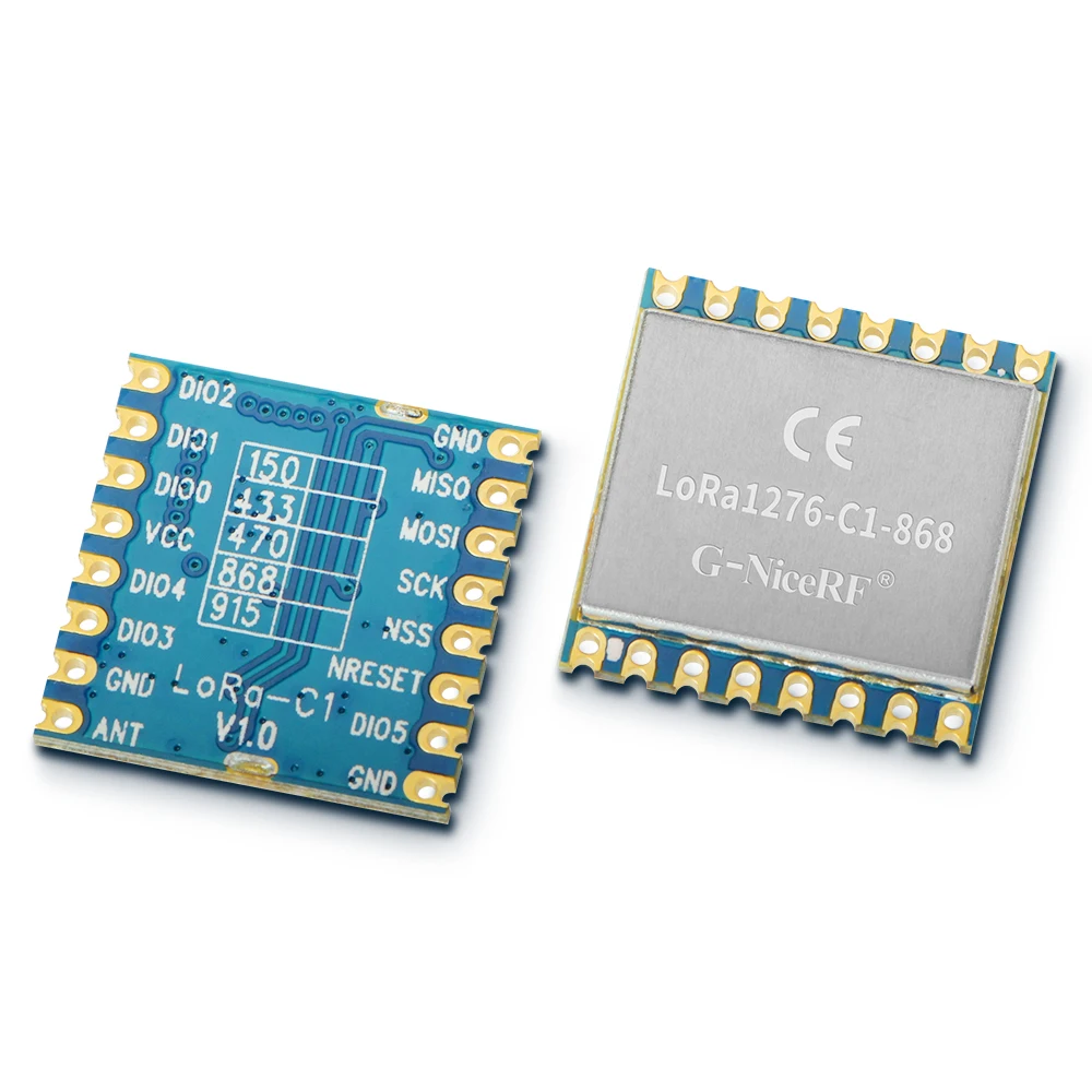 Lora1276-C1-868 SPI интерфейс 100mW SX1276 868MHz 4KM беспроводной модуль приемопередатчика |