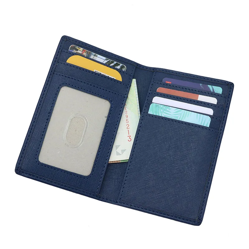 Saffiano кожаный держатель для карт мужчин специально инициалы буквы Id Чехол унисекс