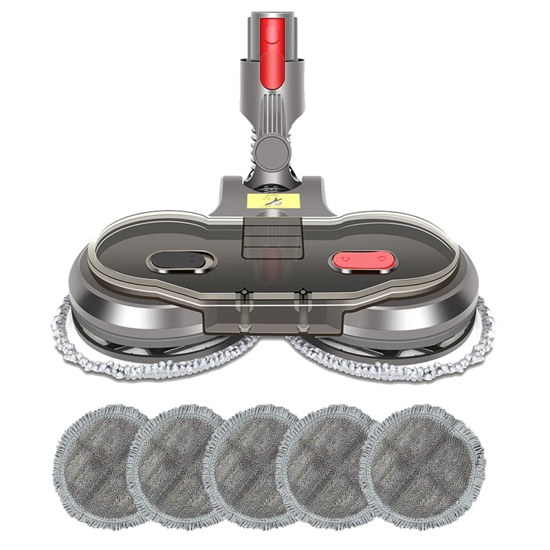 

Top Deals Electric Wet Dry Mopping Head for Dyson V7 V8 V10 V11 Cordless Vacuum Cleaner Accessories with Water Tank Mop Pads