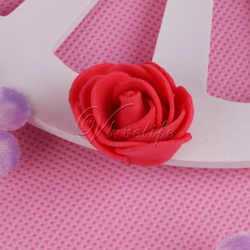 100 шт./пакет PE пена Роза Цветок голова искусственные розы ручной работы DIY