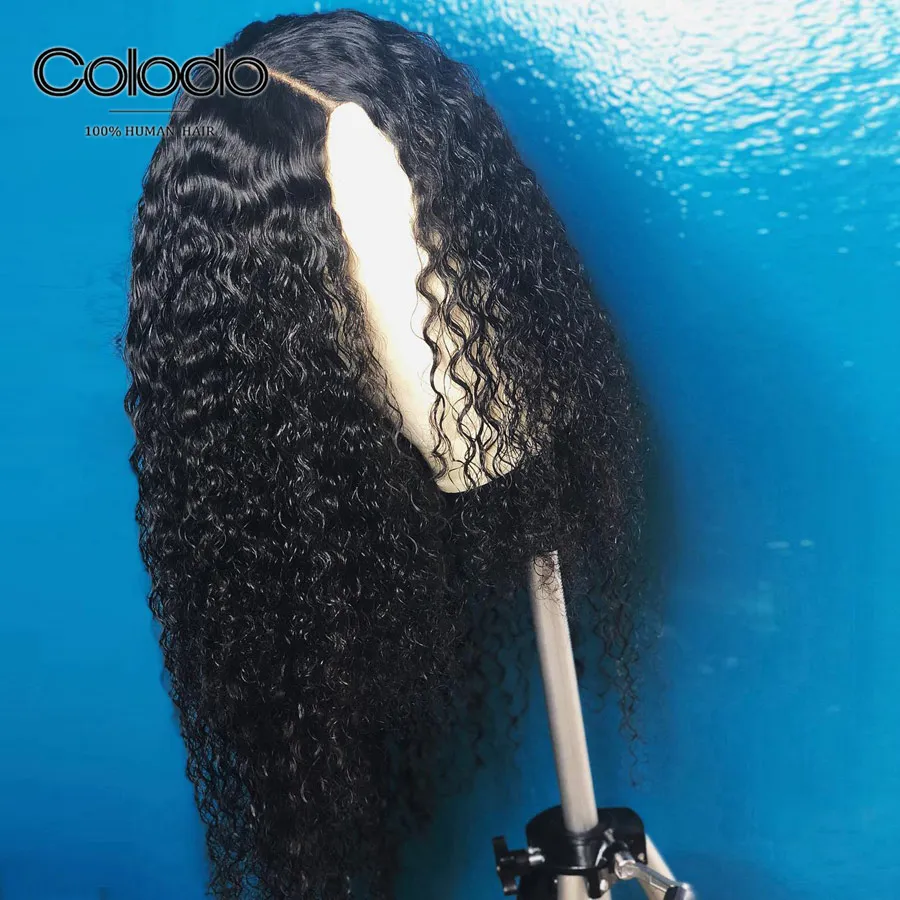 Natural Color Цветной коричневый Омбре кудрявые человеческие волосы парик предварительно выщипанный блонд парик на кружеве бразильские волосы remy 613 фронтальные парики для черных женщин - Цвет: Natural Color