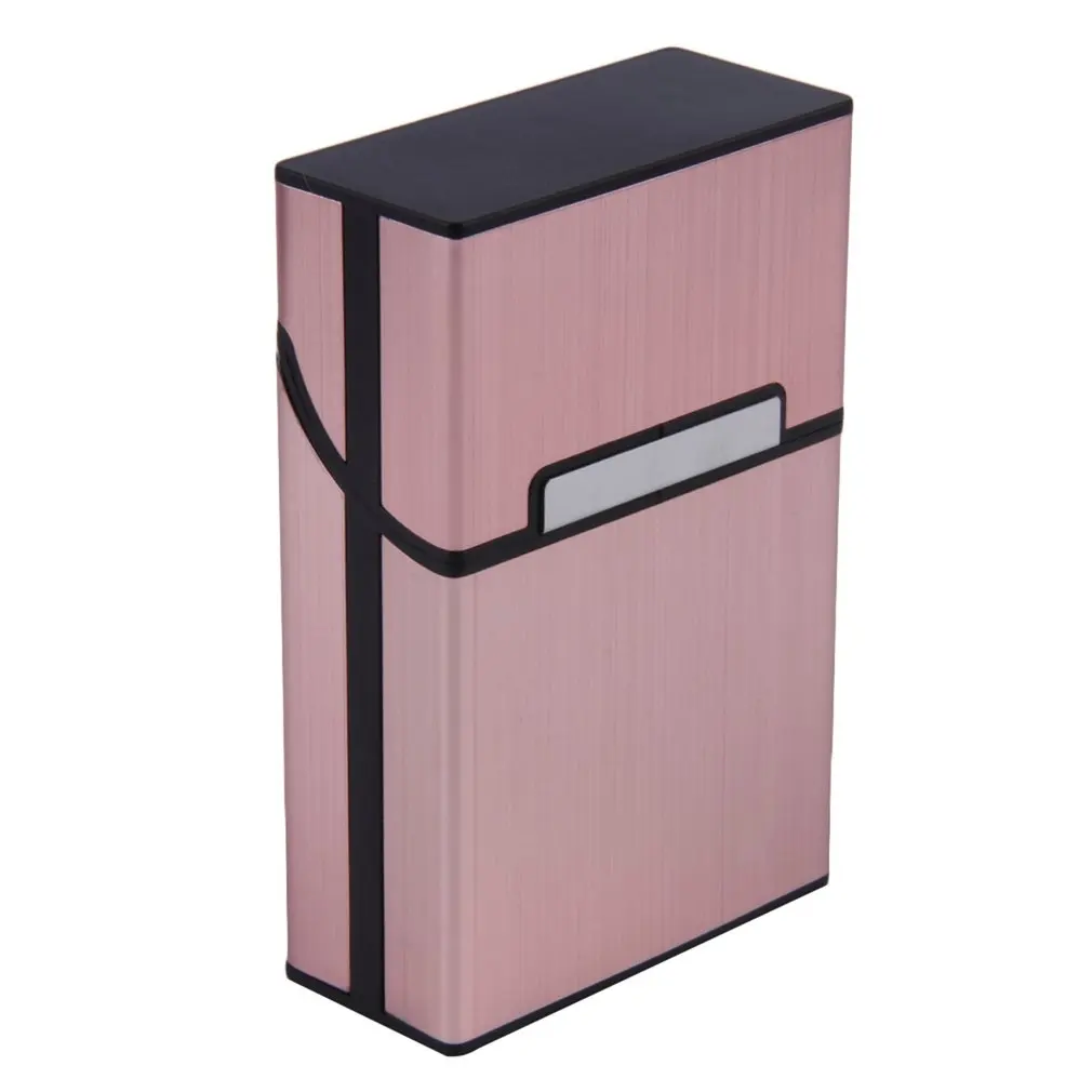 

Smoking Accessories Men Lady Gift Cigarette Storage Container Case Aluminium Alloy Tobacco Holder Pocket Box Magnetic Button