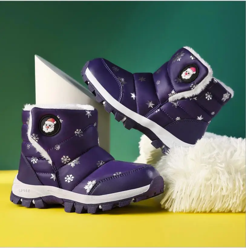 2019 год новый Санта-Клаус фестиваль зима детские зимние ботинки для мальчиков