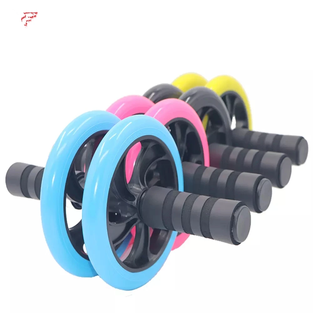 Дважды колесный обновлен Ab пресса Пресс колесные ролики тренажерный зал