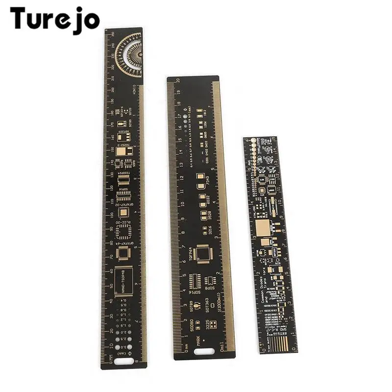 

15/20/25cm Multifunctional PCB Ruler Measuring Tool Printed Circuit Board Ruler Measuring Gauge Tool For Electronic Engineers​​