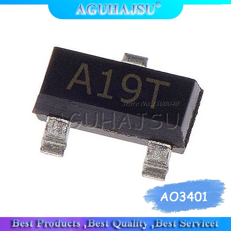 50 шт. AO3401 SOT23 A19T SOT 23 SMD новый и оригинальный микросхема IC|Интегральные схемы| |