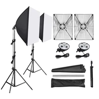 photo studio softbox 5070cm diffuser 4 in 1 socket e27 lamp holder 2m light stand tripod photo studio kit for photography video