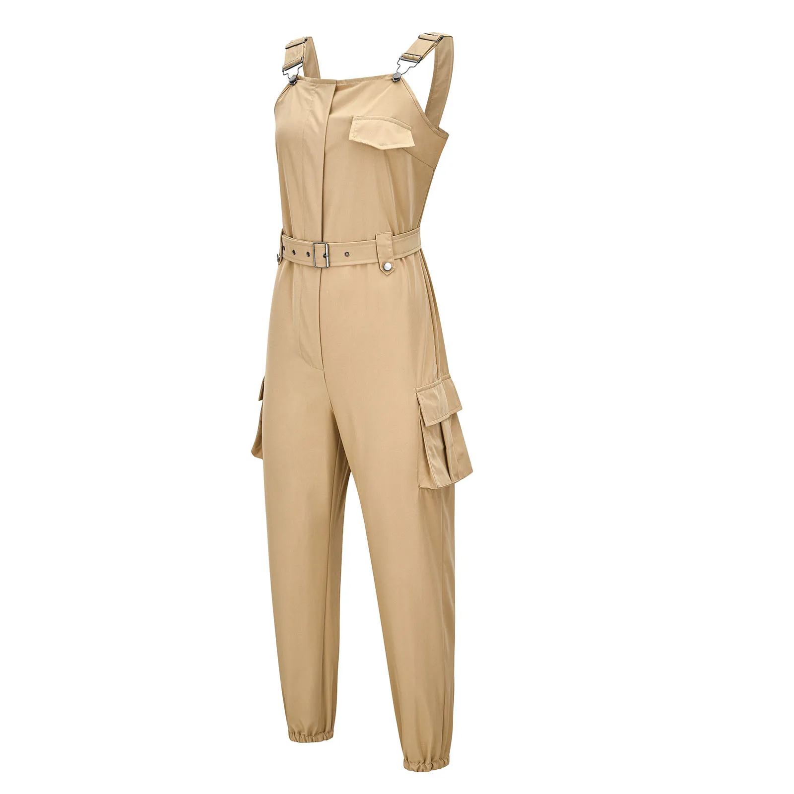 

Women Jumpsuits Outfits Summer Fashion Casual Overalls Sleeveless One-Piece Waist Leggings Jumpsuits combinaison femme