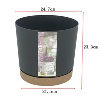 black lovely flower pots planters for succulents indoor herb mini potted plants for office decoration garden home accessories