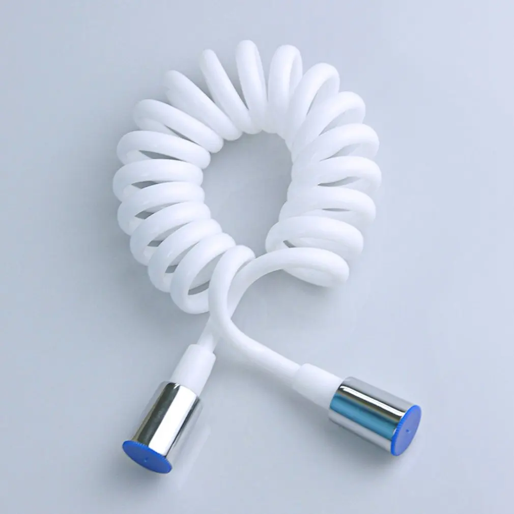 

ABS Telephone Line Style Spring Flexible Shower Hose Water Plumbing Toilet Bidets Spray Gun Connect Pipe Bathroom Accessories