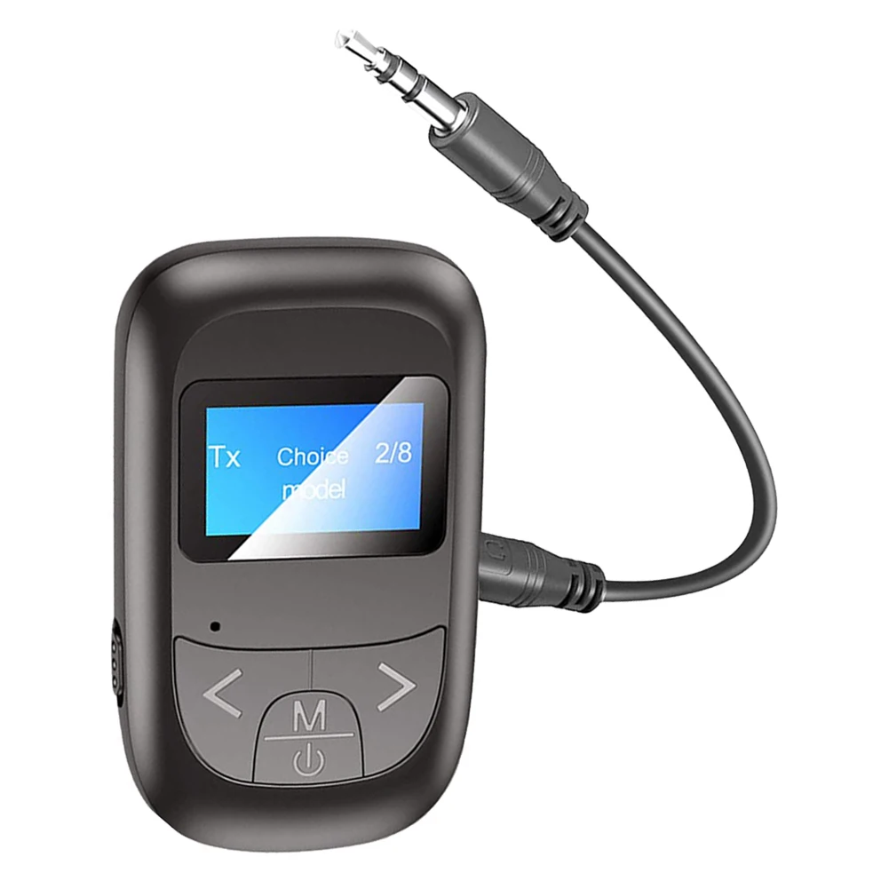 

USB 5.0 Audio Transmitter Receiver Stereo Music Wireless with LED Display 3.5mm AUX Wireless Music Adapter for Car PC