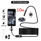 Эндоскоп камера ОРБИТА OT-SME13 мягкий шнур 10-метров (USBmicroUSBTypeC 640*480 объектив D=7мм)