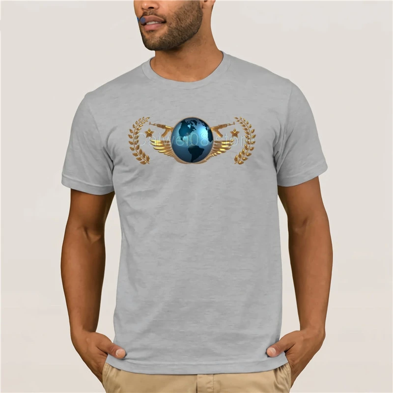 Hot men's fun casual print T-shirt CS GO The Global Elite fashion summer t-shirt for women | Мужская одежда