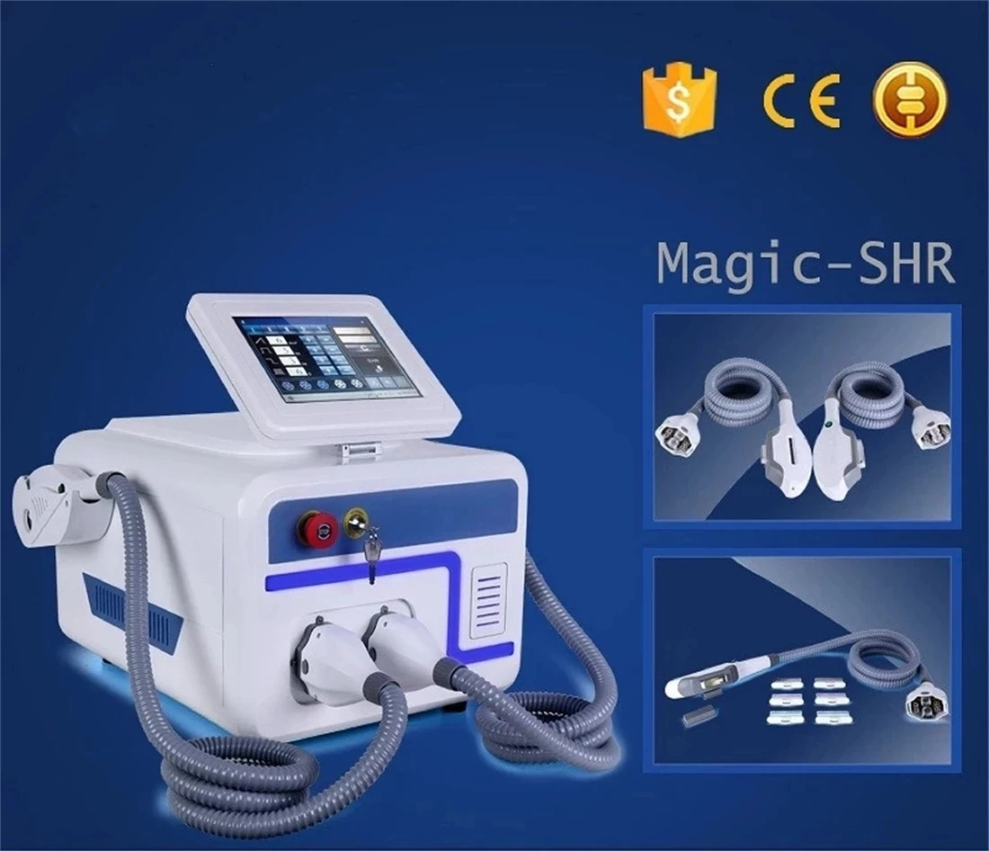 

New products Portable 2 in 1 double handle e-light ipl multifunction machine for salon
