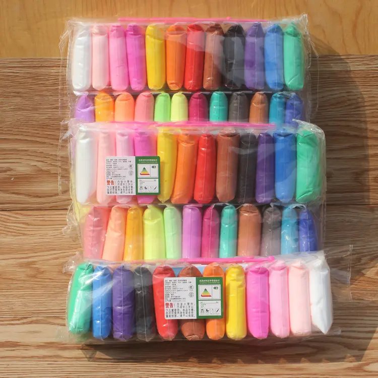 36pcs/lot Clay Polymer Air dry Playdough tools 36 color Modelling Light DIY Plasticine Learning kids Plasticine soft Clay