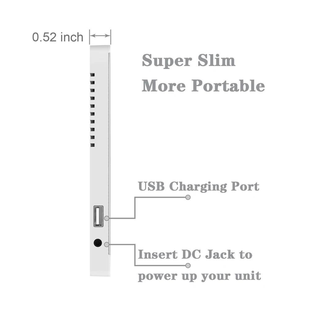 6 дюймовый светодиодный зеркальные часы будильник сенсорная кнопка стены