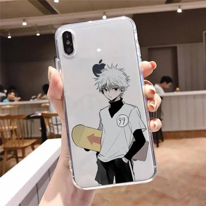 

Hunter x Hunter anime Phone Case Transparent soft For iphone 5 5s 5c se 6 6s 7 8 11 12 plus mini x xs xr pro max