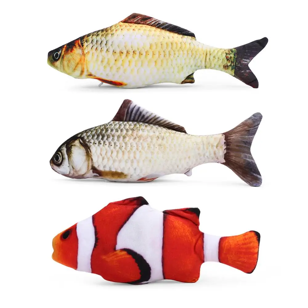 3 шт./лот игрушка для домашних животных 3D в форме рыбы кошки интерактивные подарки